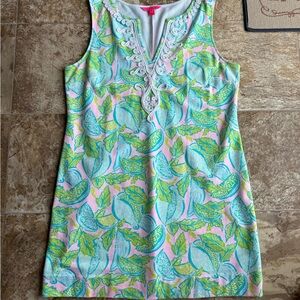 Lilly Pulitzer Harper Dress sz XXL in Urchin Pink Vitamin Sea